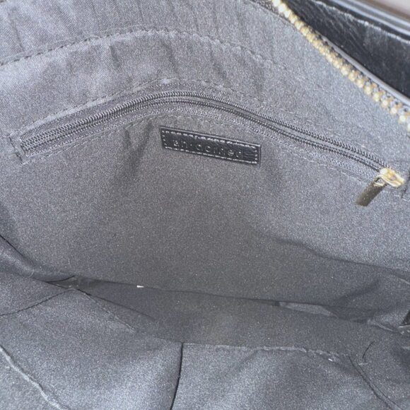 2- Ah Dorned Black Faux Leather Crossbody Bag Aztec Strap NWT - Picture 14 of 16